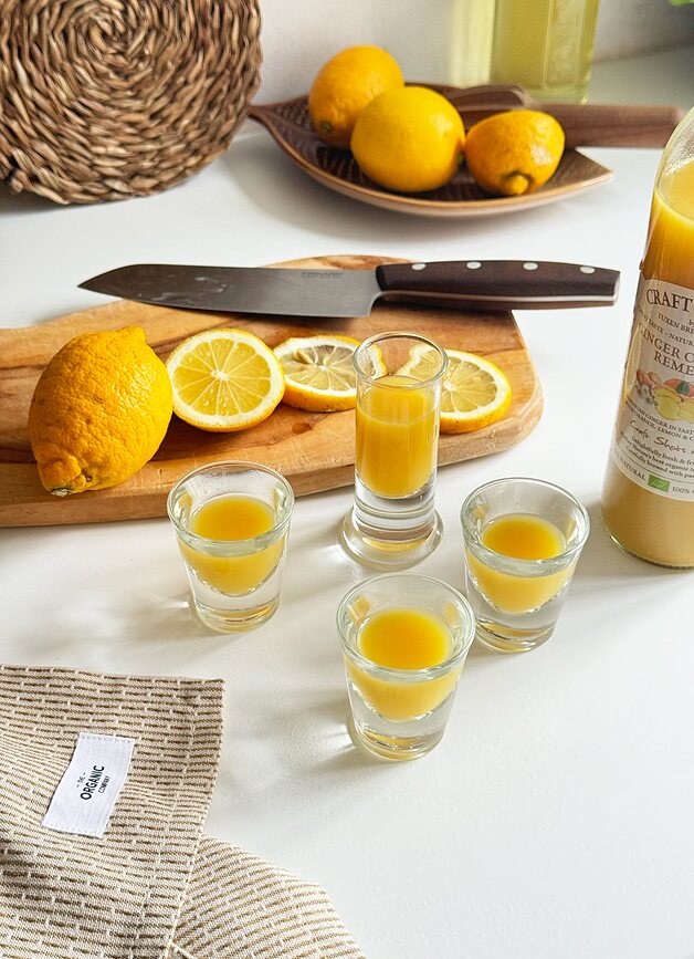 The Organic Company Torchon de Cuisine 30 x 35 cm, beige-vert