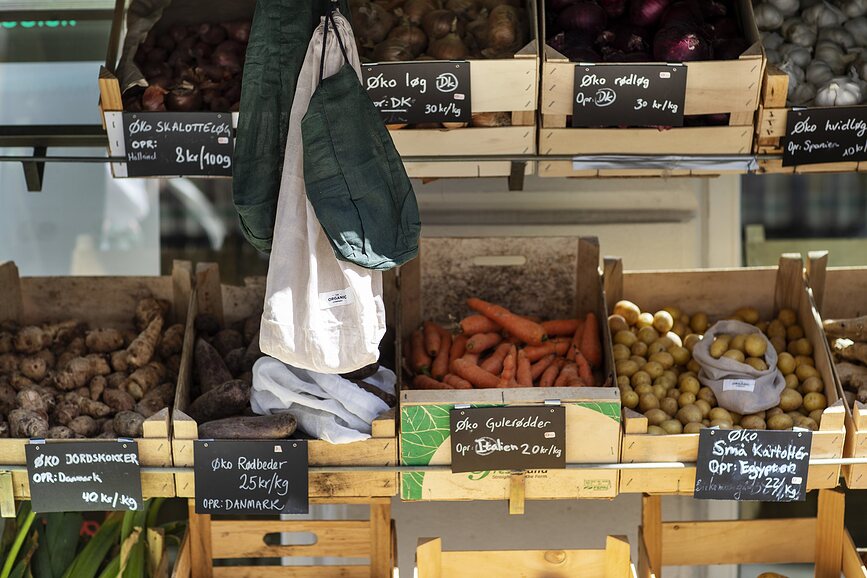 The Organic Company Vrečke za zelenjavo ali sadje, svetlo bež, 3 kosi