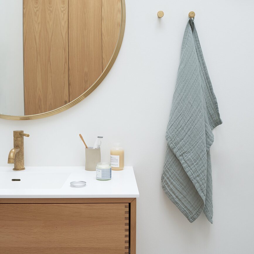 Toalla Fine, 60 x 100 cm, gris topo