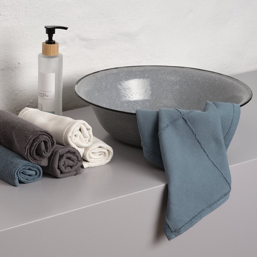 Toallas de mano Calm, 28 x 28 cm, tonos tierra, Pack de 4