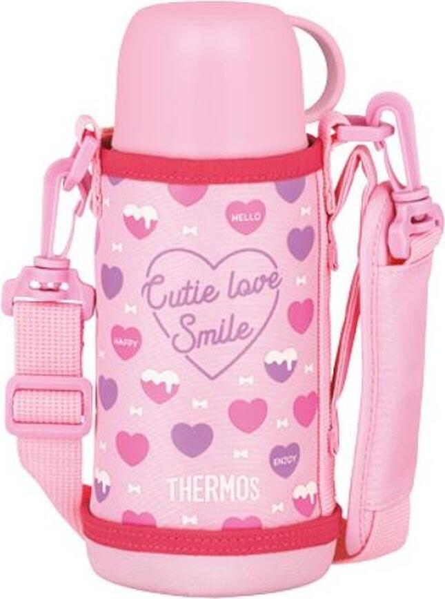 Active Termos za otroke z 2 pokrovoma v etuiju, 600 ml, moder, 4-delni set