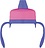 Boquilla blanda de repuesto Foogo, para botella térmica infantil, rosa y morado, a partir de 6 meses