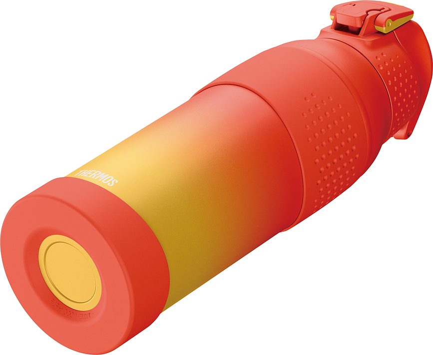 Botella térmica deportiva, 1 l, degradado naranja