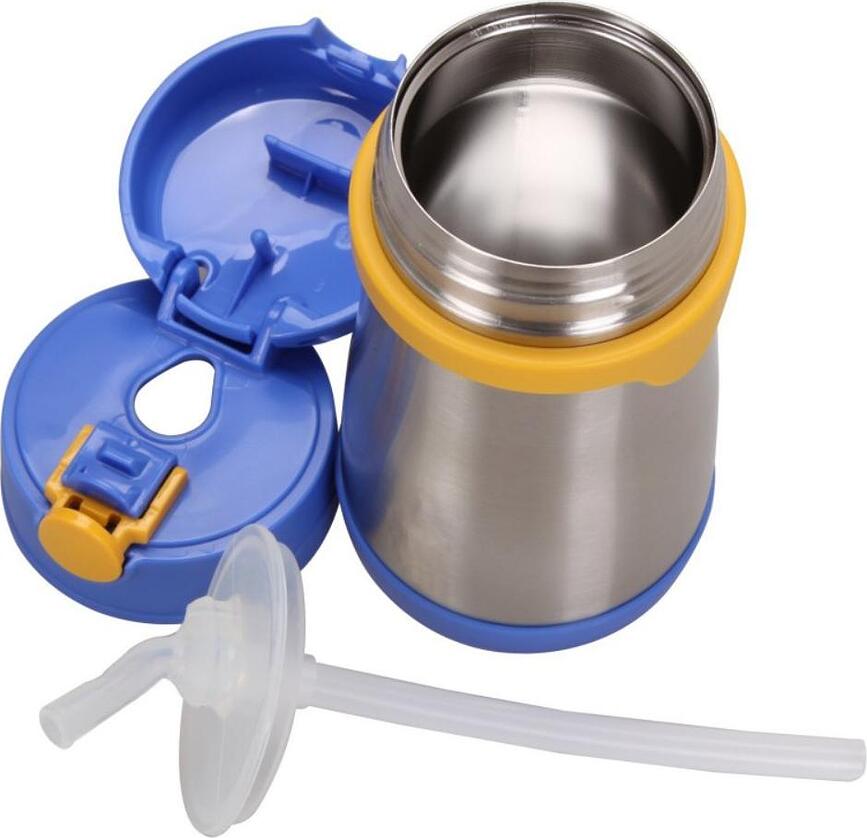 Foogo Παγούρι Θερμός με καλαμάκι, 290 ml, ροζ, 18m+