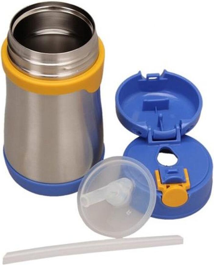 Foogo Termo steklenička za otroke 18 m+ s slamico, 290 ml, roza