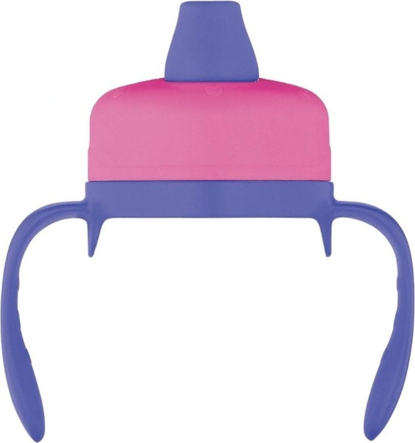 Foogo weicher Trinkhalm für Kinder-Thermosflasche, 6m+, lila-rosa