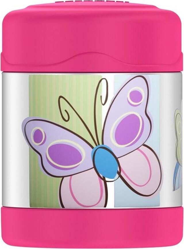 FUNtainer Pot Alimentaire Isotherme pour enfants, 290 ml, motif papillon
