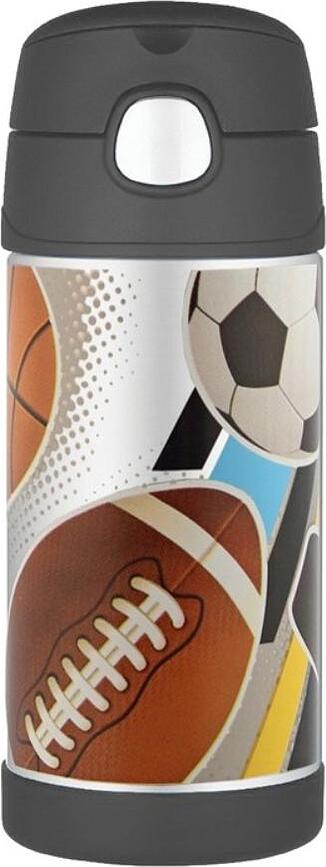 FUNtainer sport termosz kulacs szívószállal, 355 ml