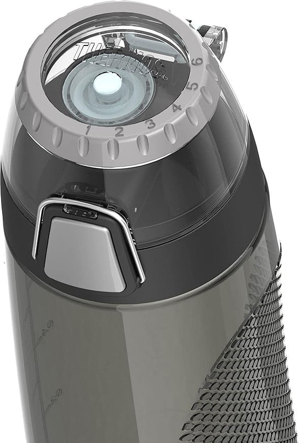 Sport Gourde avec marqueur de temps et de volume, 710 ml, violette