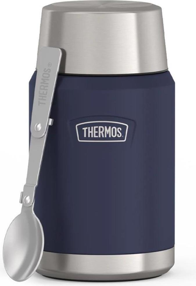 Sandwich- und Lunchboxen Icon Essensbehälter Mit Klapplöffel 710 Ml, Blau, 2-tlg.