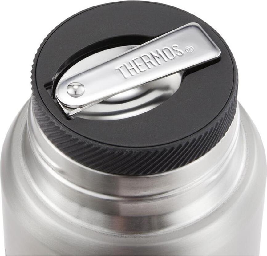 Icon Termos za hrano, s preklopno žlico, 470 ml, bež-siv, 2-delni set