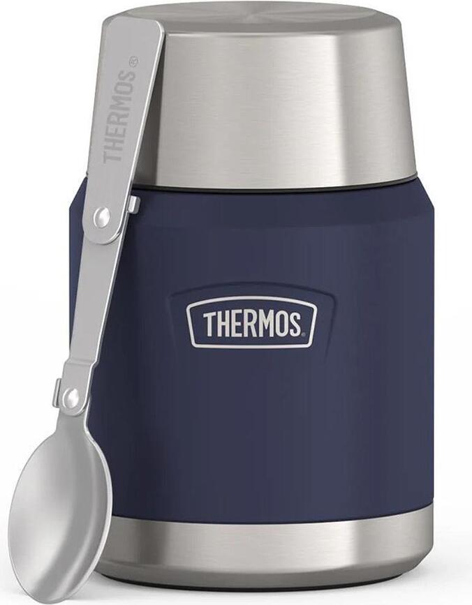 Icon Termos za hranu sa sklopivom žlicom 470 ml plavi 2 kom.