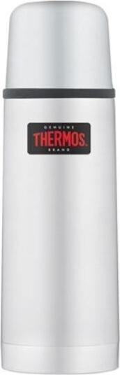 Mountain Thermoskanne mit Druckknopfverschluss 350 ml, silber