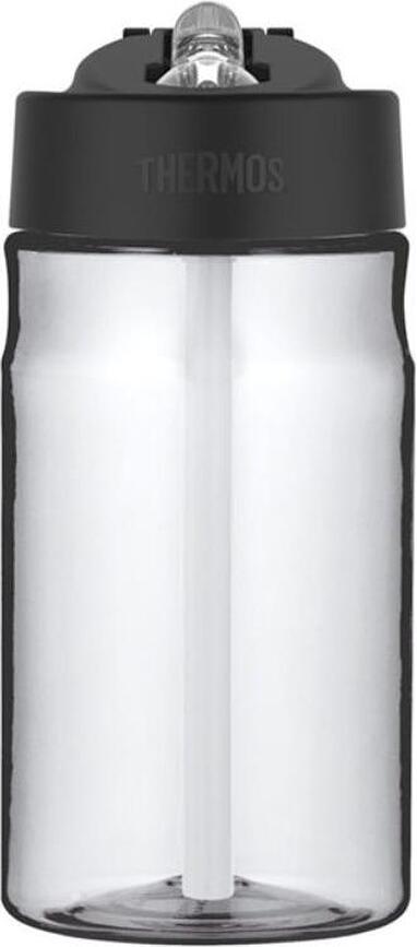 Sport Bidon s slamico, 350 ml, prozoren