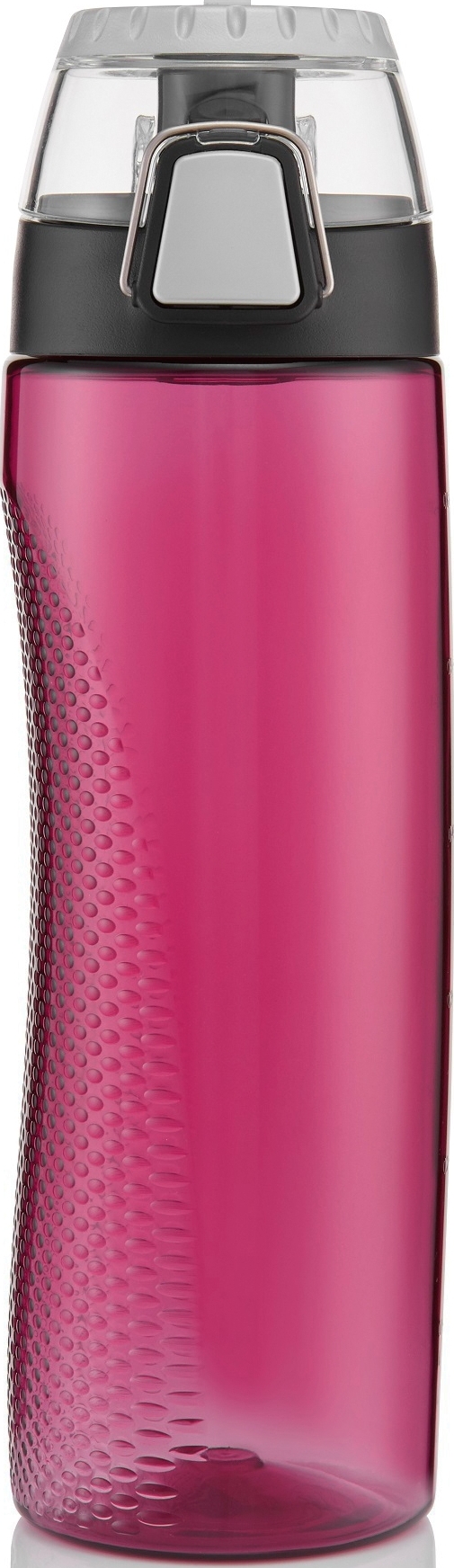 Sport Trinkflasche mit Zähler 710 ml, dunkelrosa