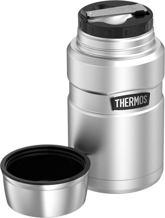 Style Thermos Alimentaire avec cuillère pliable, 710 ml, vert foncé, Set 2 pièces