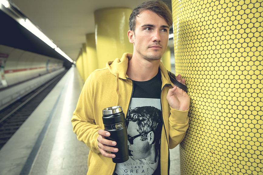 Style Κούπα Θερμός, 470 ml, μπλε