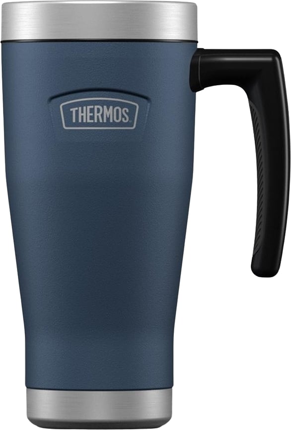 Taza térmica con asa Icon, 470 ml, azul oscuro