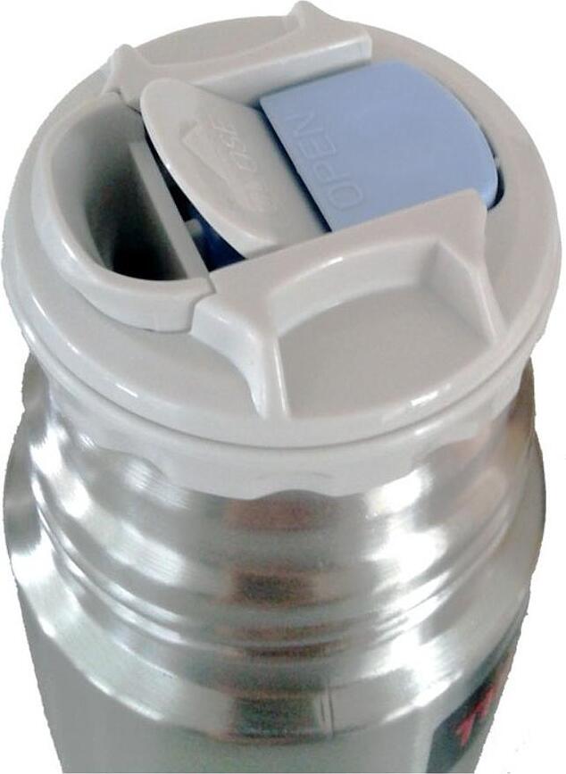 Termo con pulsador en la tapa Mountain, 500 ml, negro