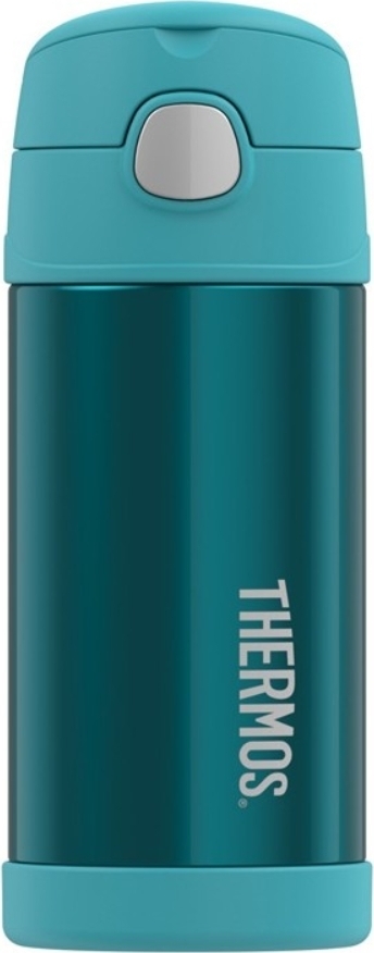 Thermos FUNtainer Kinder-Thermoflasche mit Strohhalm 355 ml, türkis