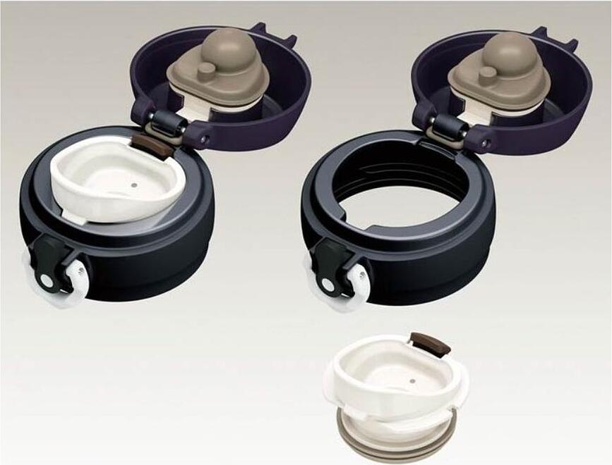 Termo térmico Motion, 600 ml, negro y morado