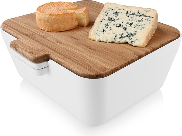 Brødkasse Bread & Dip pastelblå med snackbakke
