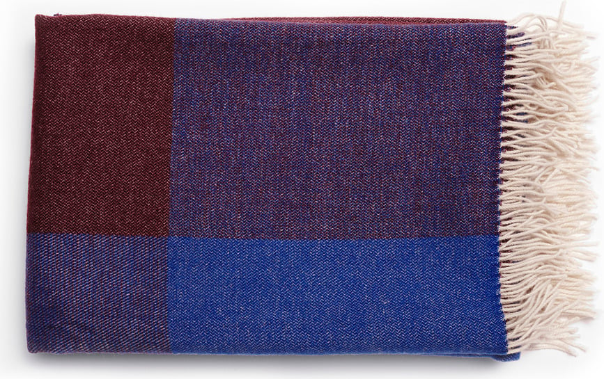 Blend Throw Decke blau-weiß