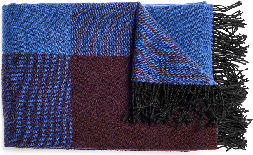 Blend Throw Deka plavo-crna