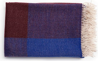 Pleds Blend Throw zili balts