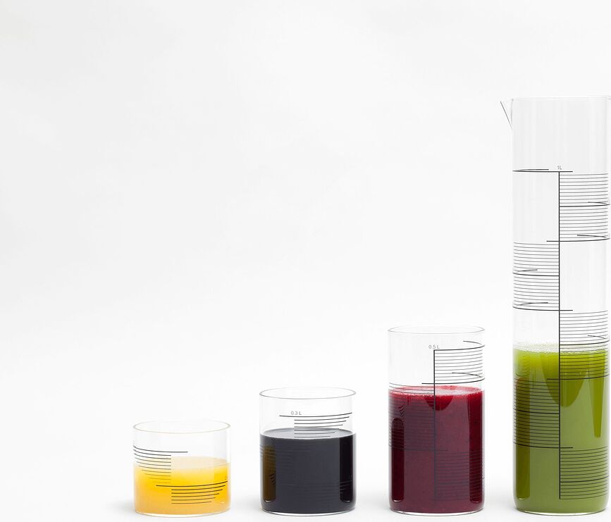 Vasos Tre Rectangle Stripes, 500 ml, 4 unidades