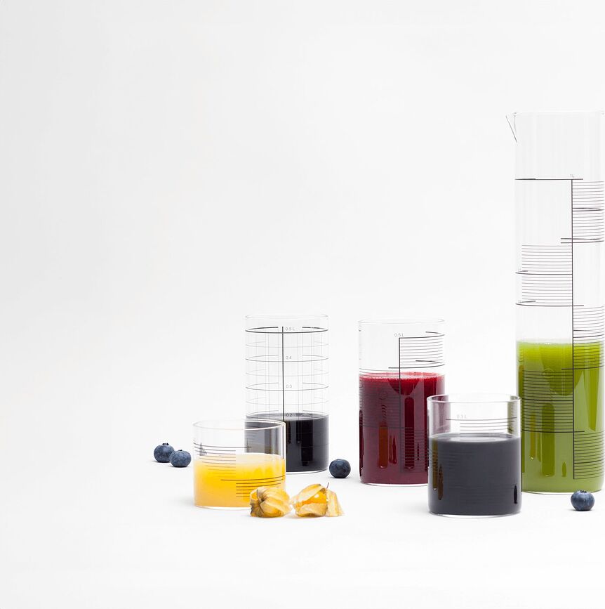 Vasos Tre Rectangle Stripes, 500 ml, 4 unidades