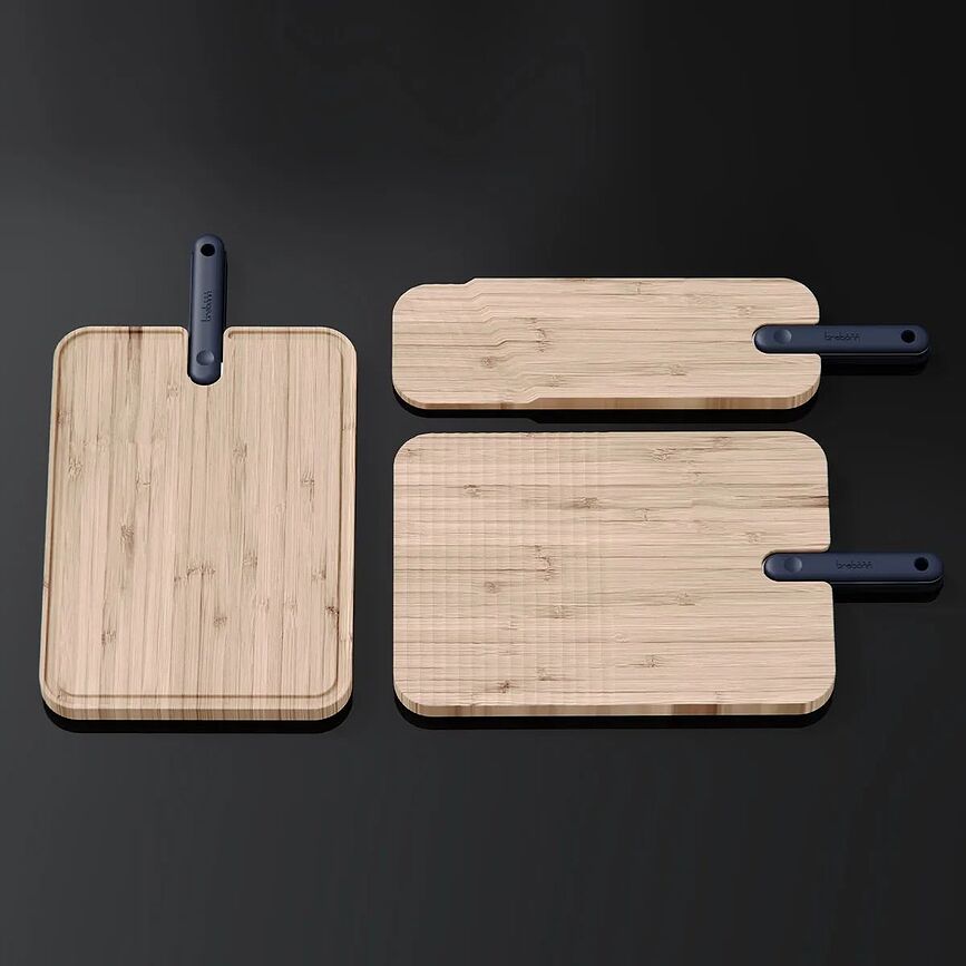 Artu Black Planche à Découper avec couteau à viande