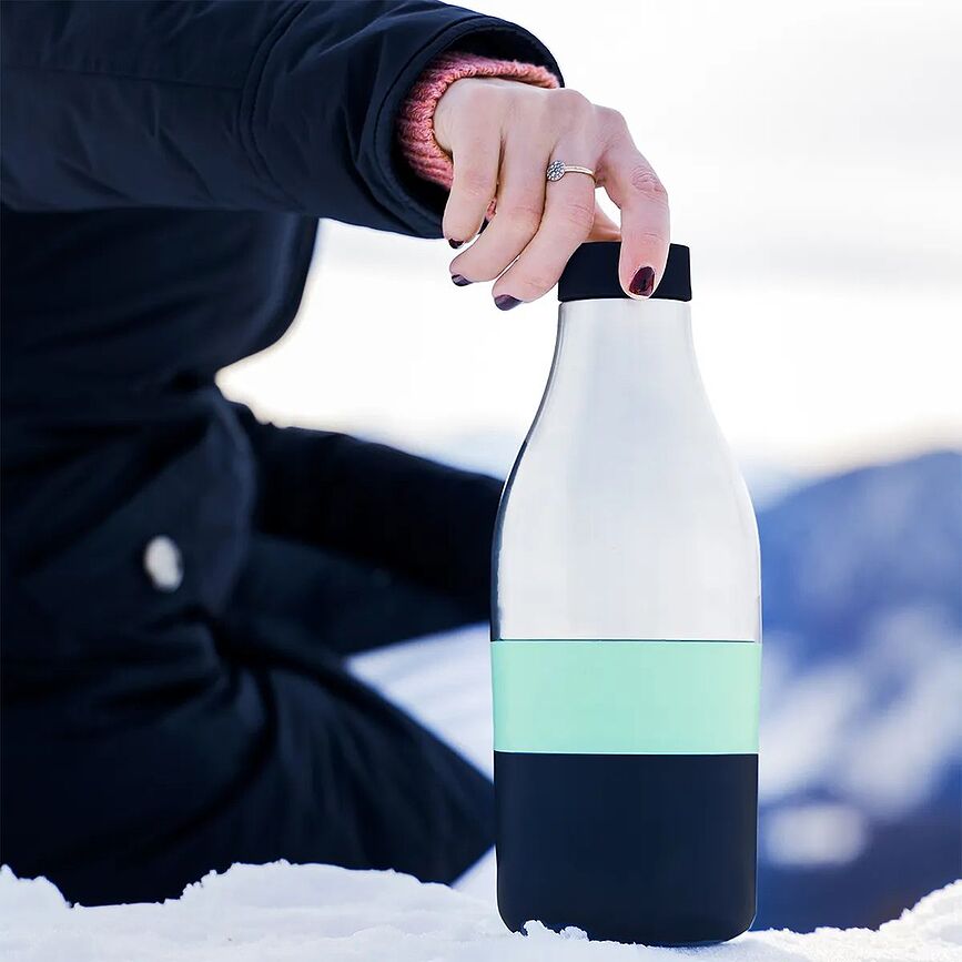 Food&Hydrate3 Set 3 posod za malico z bidonom