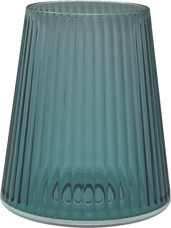 SplitGlass Easy Trinkglas oder Weinglas aus Kunststoff 550 ml, aquamarin