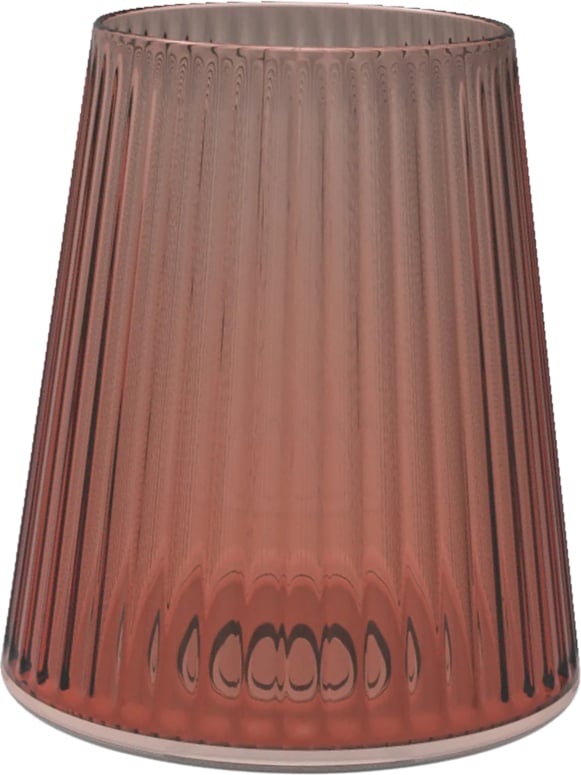 SplitGlass Easy Trinkglas oder Weinglas aus Kunststoff 550 ml, korallenrot