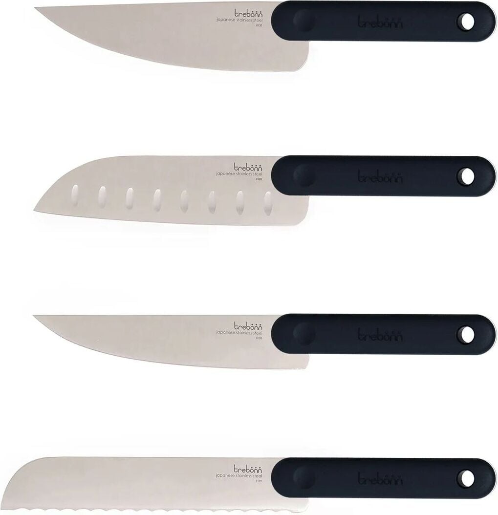 Trebonn Messer-Set Schwarz 4 St.
