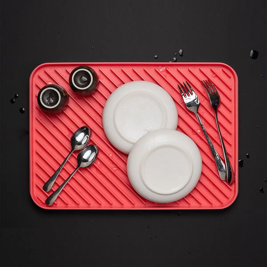 Trilogy Deska za rezanje z odcejalnikom in podstavkom za vroče posode, 3-delni set