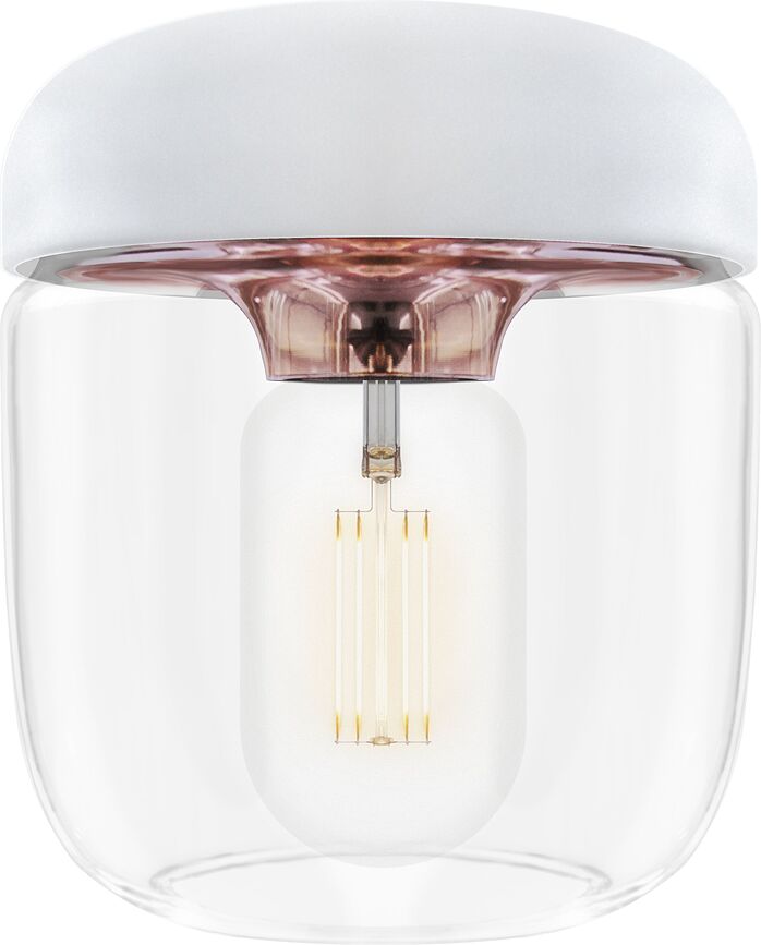 Acorn Lampe blanche, cuivre