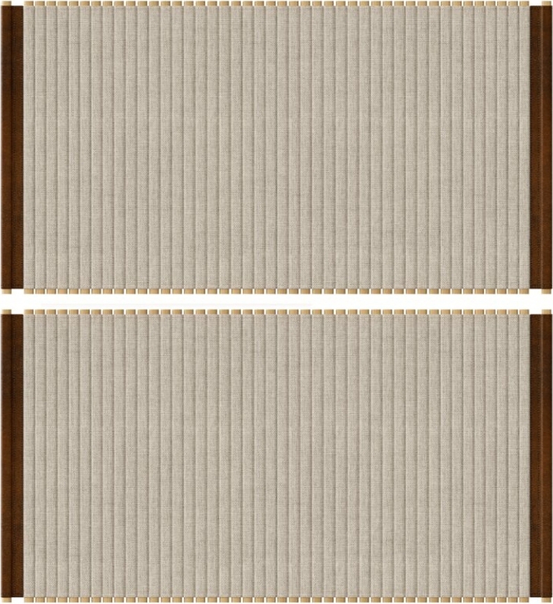Anta a serrandina per armadio Audacious 91 x 46 cm, sabbia chiara