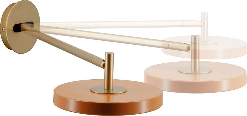 Aplique de pared Asteria, 42 cm, oliva