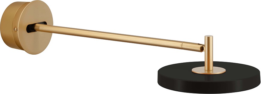 Aplique de Pared Asteria, 44,6 cm, negro