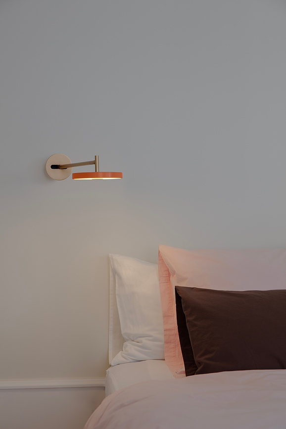 Aplique de Pared Asteria, 44,6 cm, blanco perla