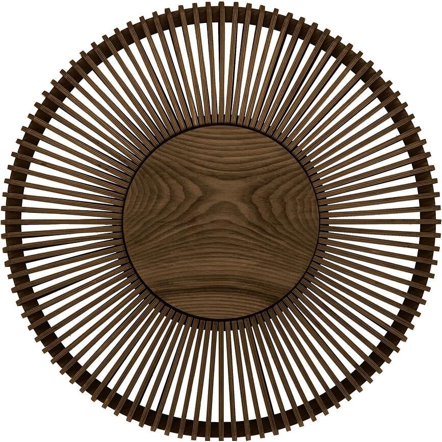 Aplique de Pared de madera Clava Up, 49 cm, roble oscuro