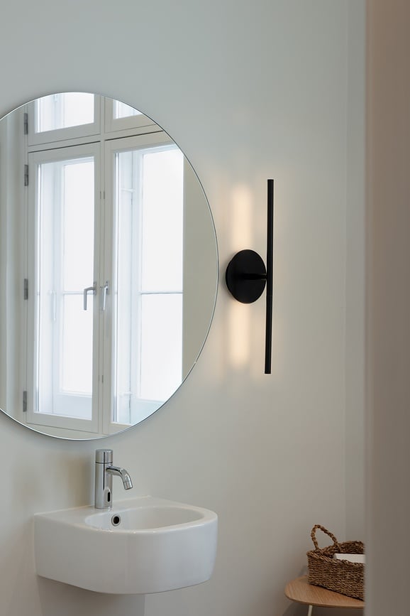 Aplique de Pared Omni, 54 cm, negro