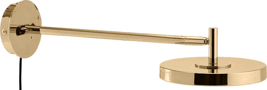 Applique Asteria 42 cm, ottone lucidato