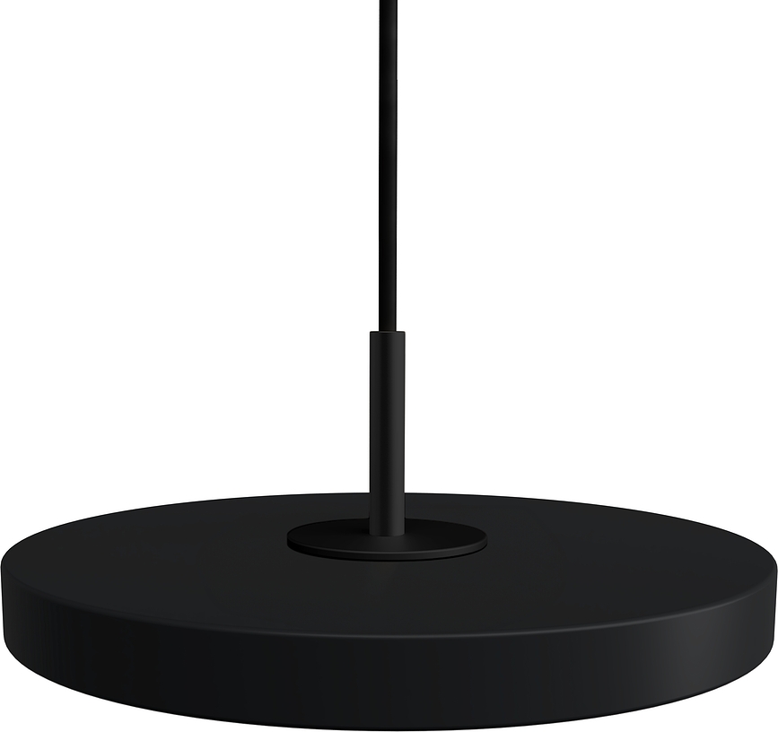 Asteria Micro Lampa viseća crna s crnim nosačem