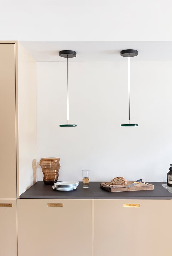 Asteria Micro Lampa viseća s prigušivačem polirani mesing