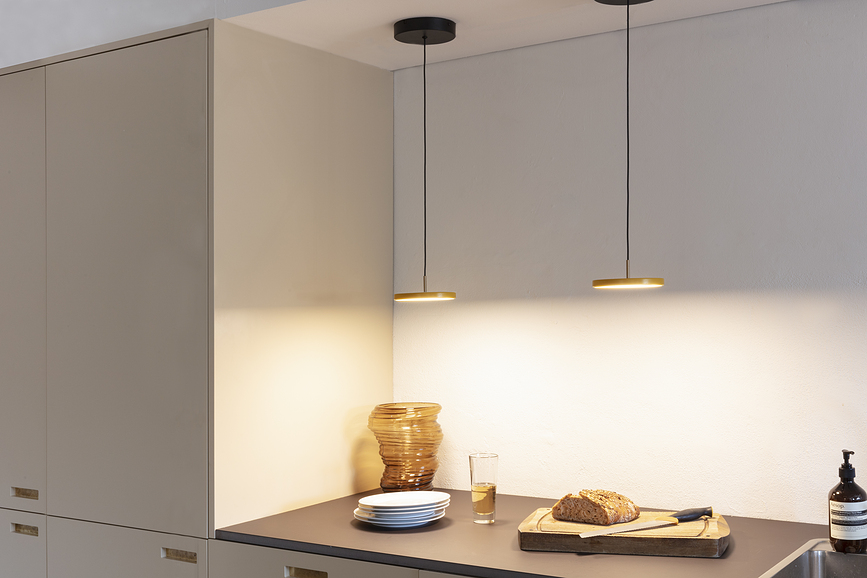 Asteria Micro Suspension avec variateur, laiton poli