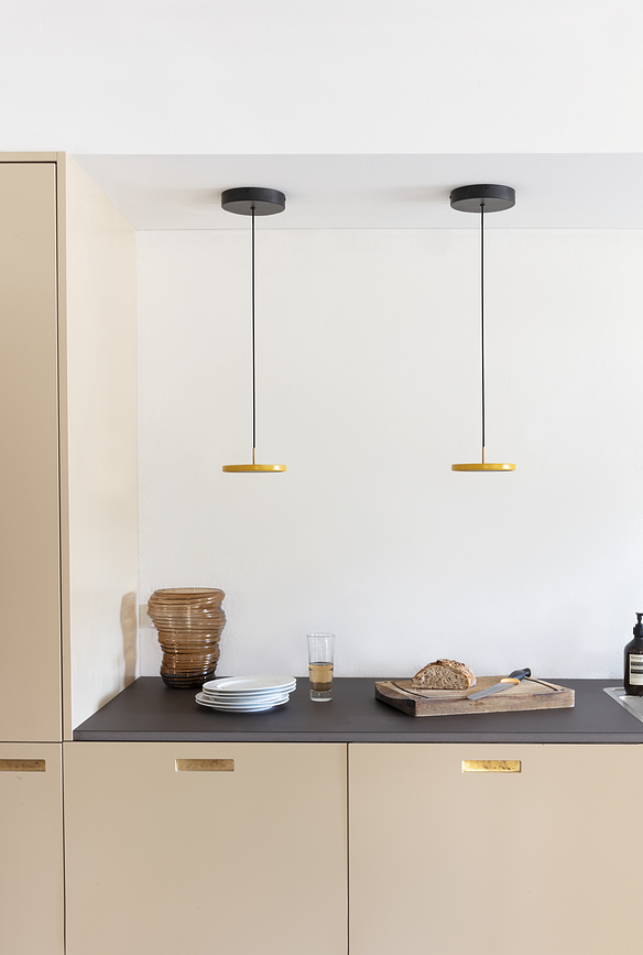 Asteria Micro Suspension avec variateur, laiton poli