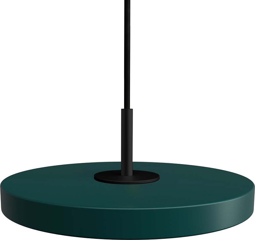 Asteria Micro Viseća Lampa šumsko zelena s crnim nosačem